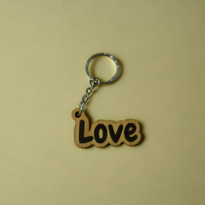 porte clef bois personnalisable coeur amour love