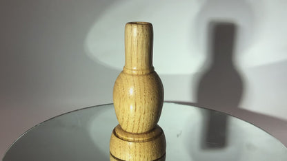 Vase soliflore en bois de châtaignier