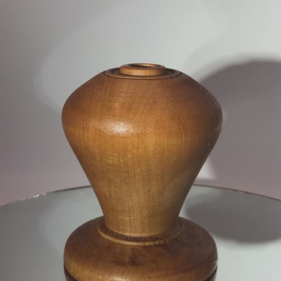 video Vase Soliflore marron En bois de Merisier