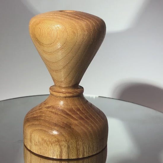 video Vase Minimaliste forme goutte d'eau Soliflore Bois d'Orme