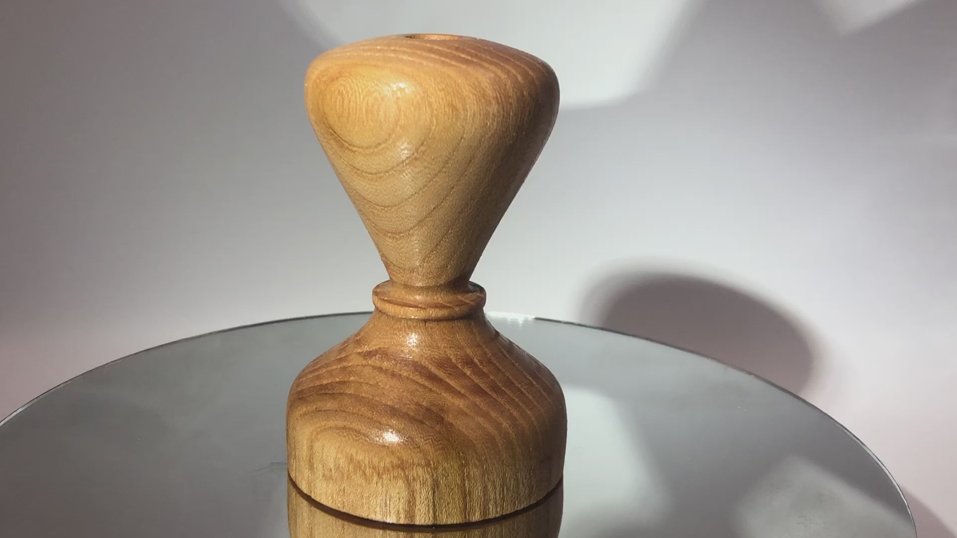 video Vase Minimaliste forme goutte d'eau Soliflore Bois d'Orme