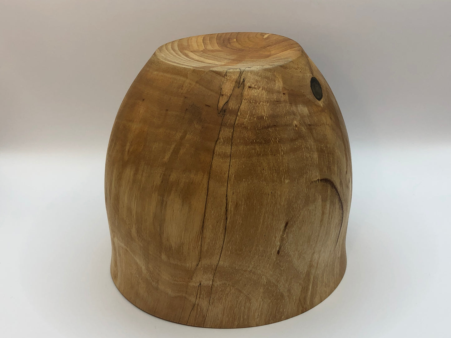 vue dessous vase fin bois de bouleau échauffé fabrication artisanale