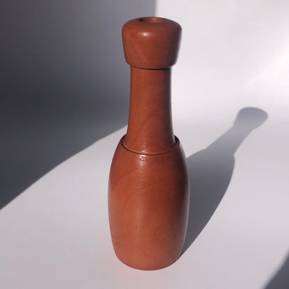 Vase élégant Minimaliste Soliflore en Bois de Pommier