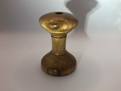 Vase original vernis  soliflore en bois d'orme