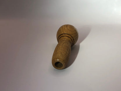 Vase texturé soliflore en bois de châtaignier vue dessus