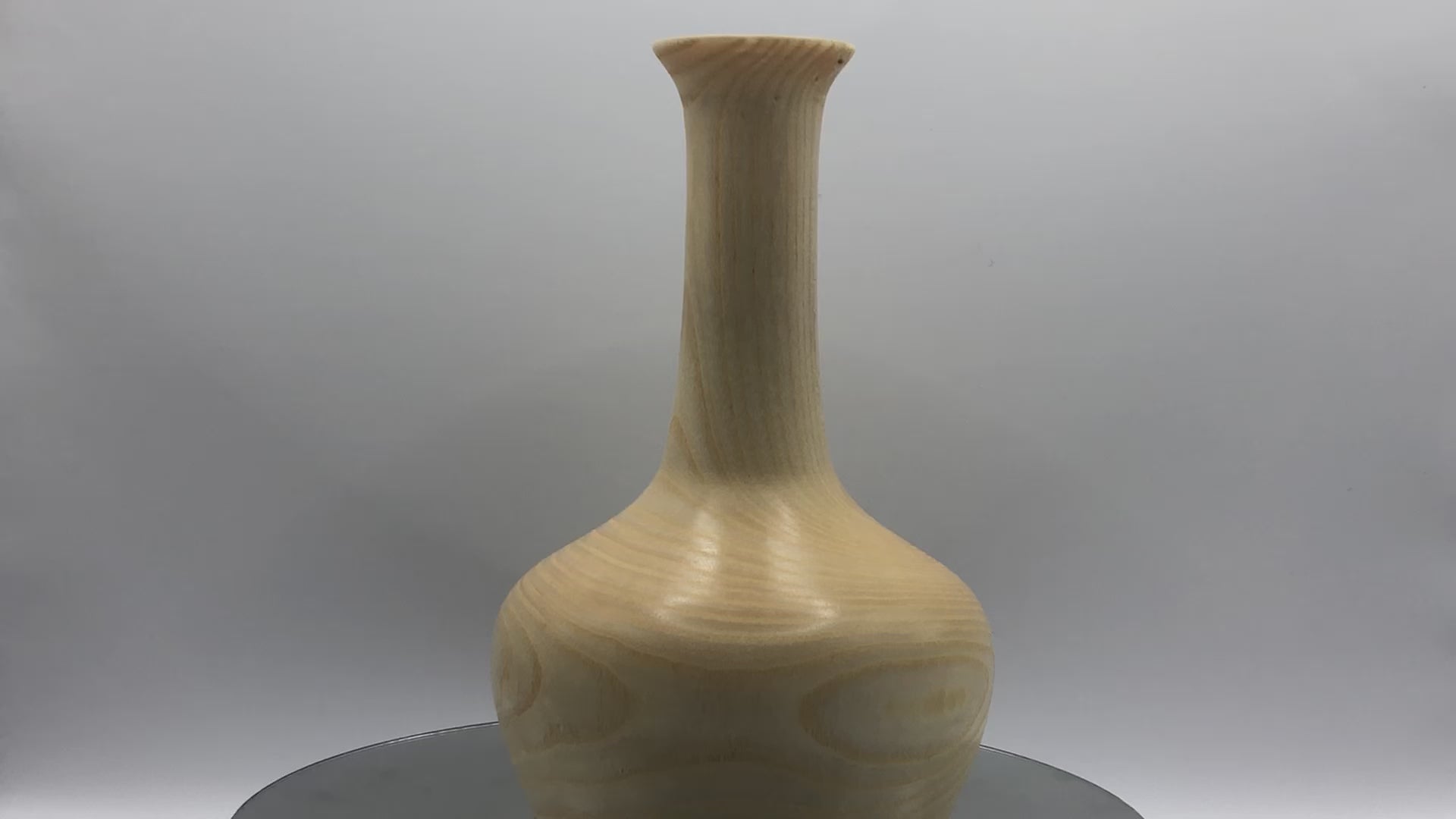 vase fabrication artisanale tournage sur bois type soliflore video