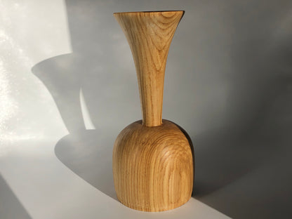 vase soliflore en bois de frene artisanale